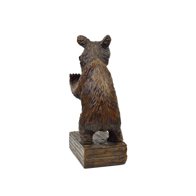 Black Forest Style Standing Bear Bookend For Sale - Image 4 of 12