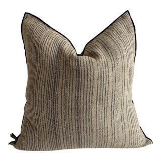 Rustique Zance French Linen Accent Pillow For Sale