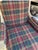 Wood Rustic Style Vintage Highland House Blue and Red Wooden Chair For Sale - Image 7 of 7