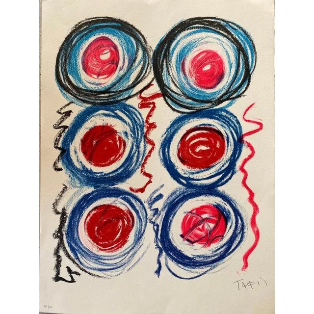 Vassilakis Takis, Signals, 1989, Lithograph on Arches Vellum Paper For Sale - Image 3 of 7