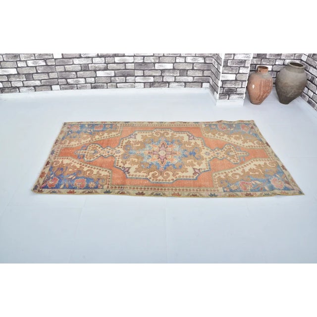 Turkish Oushak Floor Wool Area Carpet For Sale - Image 3 of 10