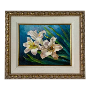 1990's Marta B. Ponidomenech " Anhelo" Still Life Oil Painting