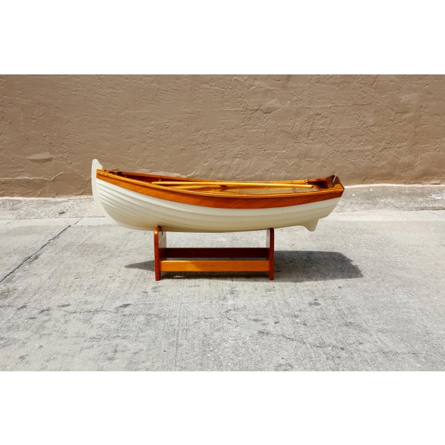 1970s Nautical Handmade Wooden Rowboat Coffee Table Chairish