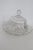 This stunning Butter / Cheese serving dish is made of pressed glass. This dish features a clear pressed crystal design...