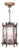 Amsterdam School Art Deco Hexagonal Hallway Lamp with Painted Glass, 1920 For Sale