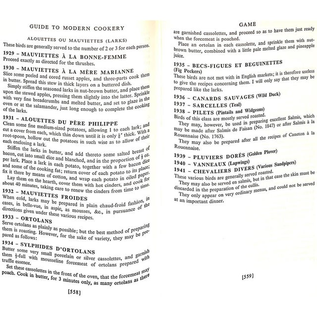 White "The World's Greatest Cookery Book: A Guide to Modern Cookery" 1966 Escoffier, g.A. For Sale - Image 8 of 8