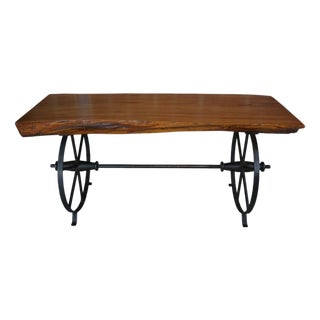 Wooden and Metal Coffee Table, 1950s For Sale