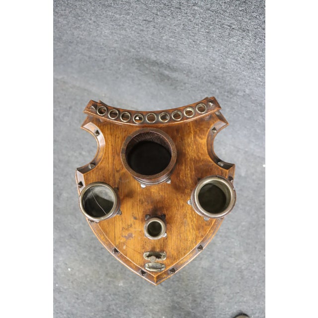 Bentwood Arts & Crafts Quarter-Sawn Oak Smokestand For Sale In Philadelphia - Image 6 of 11