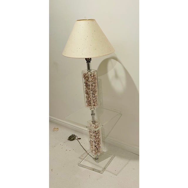 Shell Vintage Grotto Sea World Sea Shells Floor Lamp For Sale - Image 7 of 11