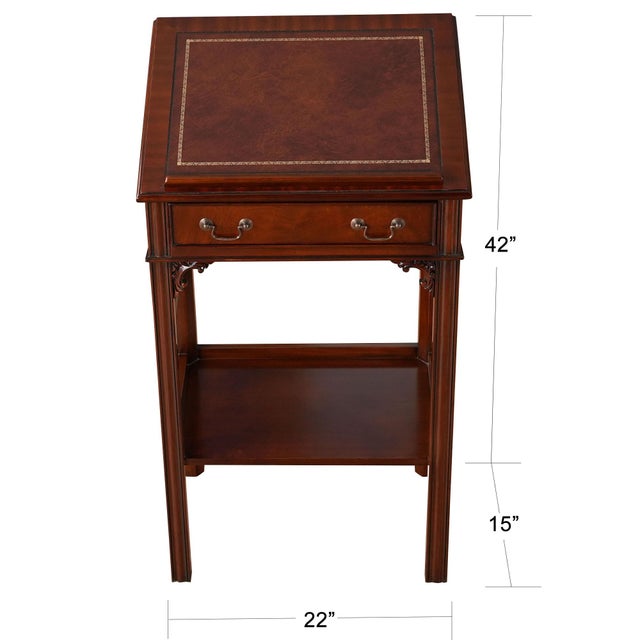 This beautiful Mahogany and Leather Lectern from Niagara Furniture is made of the finest solid mahogany and mahogany...
