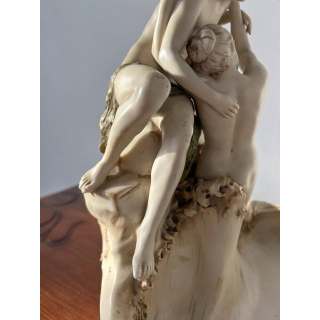 Art Nouveau The Lovers Porcelain Sculpture Group fromRoyal Dux Bohemia, 1910-1920s For Sale - Image 17 of 18