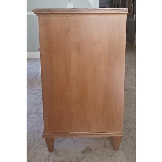 Swedish Gustavian Cottage Coastal Country Farmhouse Dresser by Ethan Allen For Sale - Image 9 of 12