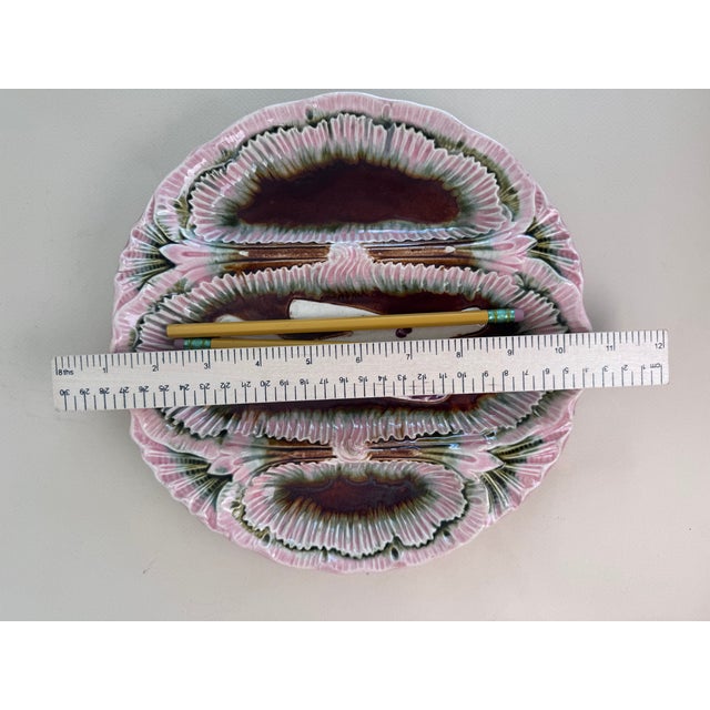 Late 19th Century French Louis XV Orchies Majolica Asparagus Plate For Sale - Image 5 of 5