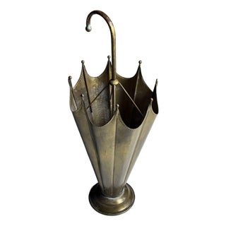 Vintage Umbrella Stand in Copper For Sale