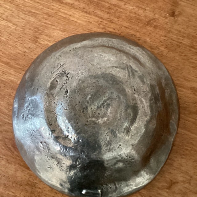Mid Century Metal Decorative Bowl Stamped & Signed Eric Mayer For Sale - Image 4 of 12