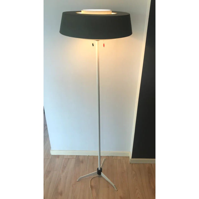 Floor Lamp in White & Gray by Niek Hiemstra for Hiemstra Evolux, 1960s For Sale - Image 6 of 8