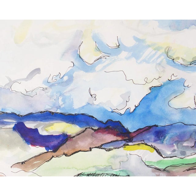 1960s 1967 Watercolor and Ink Painting of Pike National Forest by Harry Hilson For Sale - Image 5 of 8