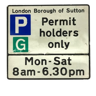 Vintage London Street Sign For Sale
