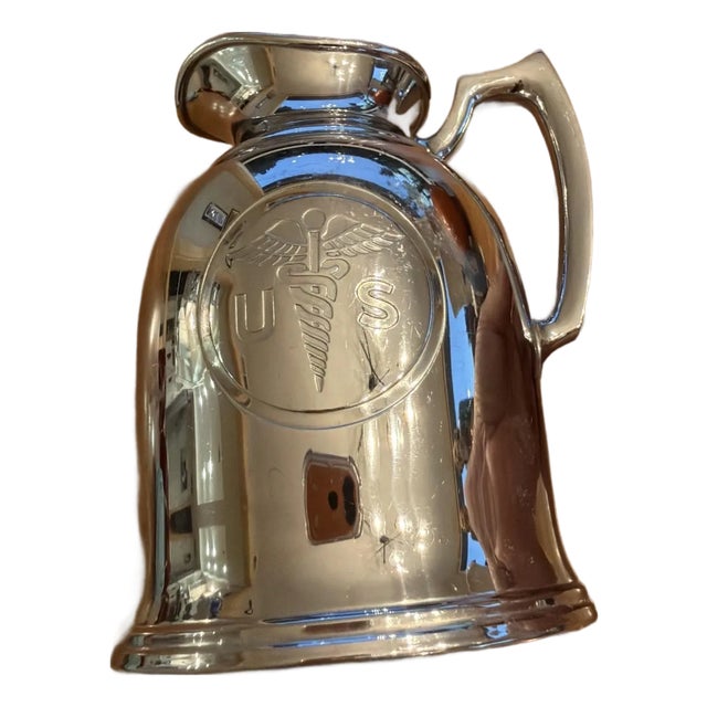 Early 20th Century WWI Era U.S. Army Medical Corps Stanley Insulated Pitcher Caduceus LF&C For Sale