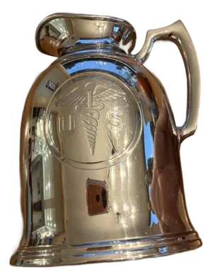 Early 20th Century WWI Era U.S. Army Medical Corps Stanley Insulated Pitcher Caduceus LF&C