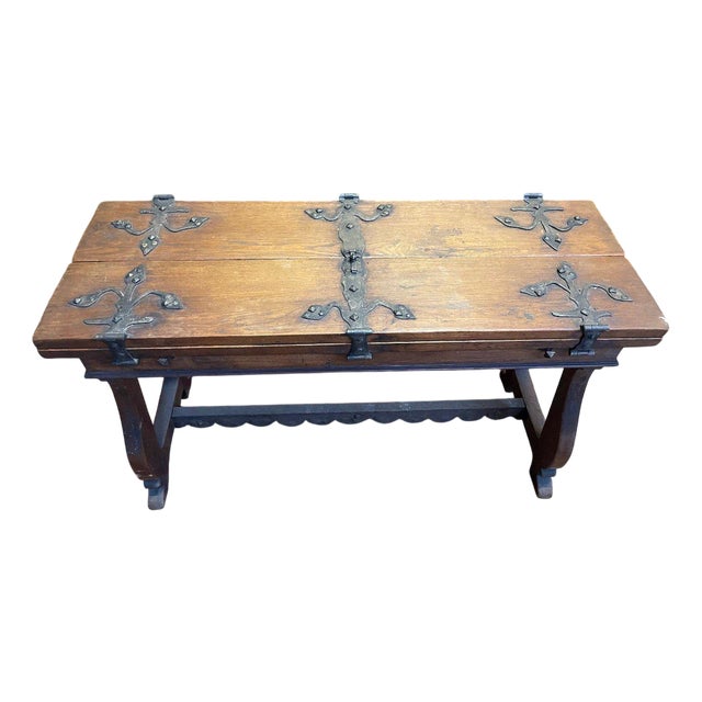 Renaissance Style Drop-Leaf Dining Table For Sale