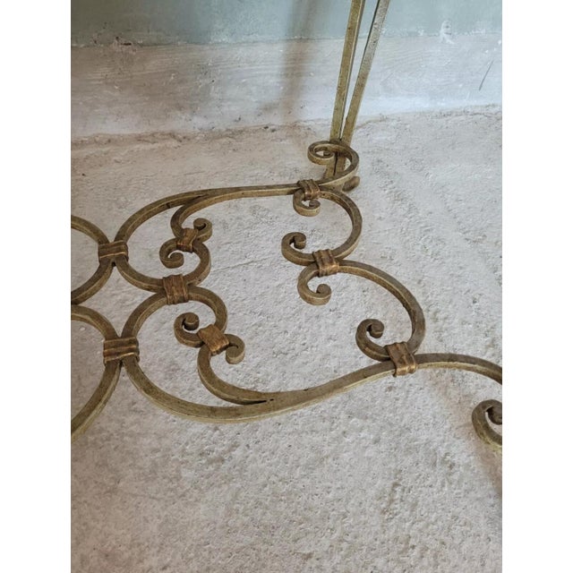 Wrought Iron and Marble Coffee Table For Sale - Image 6 of 18