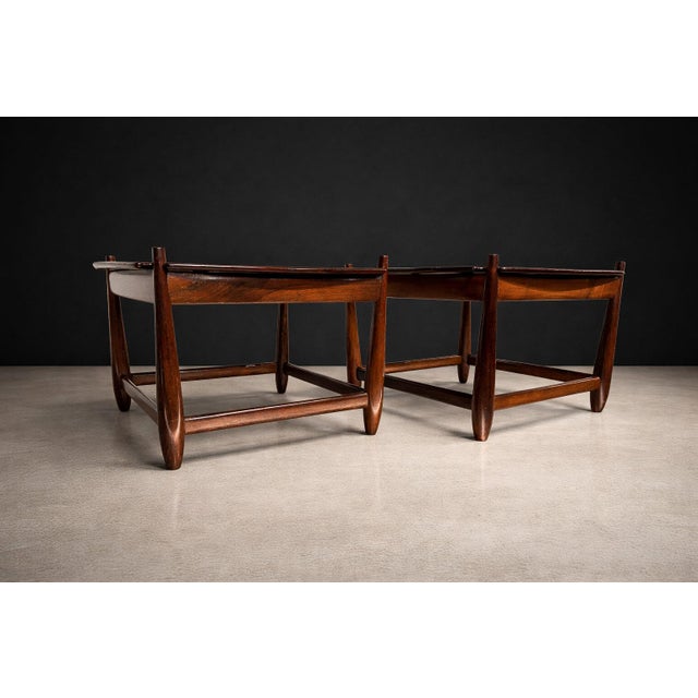 “Arimelo” Side Tables in Brazilian Rosewood, Sergio Rodrigues, 1958 - Lot 596A For Sale - Image 9 of 15