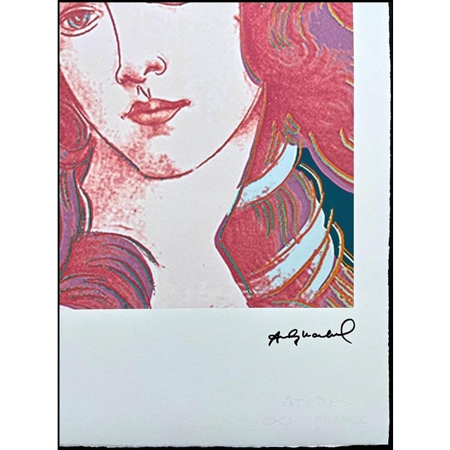 Andy Warhol "Birth of Venus - pink" offset lithograph in colors on Arches paper, Georges Israel Editeur, sheet size 38,5 x...