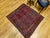 Late 19th Century Near Square Size Vintage Turkmen Tekke Ensi in Prayer Pattern in Red, Navy, Ivory, Blue For Sale - Image 5 of 16
