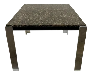 Leon Rosen for Pace Marble & Steel Game Table