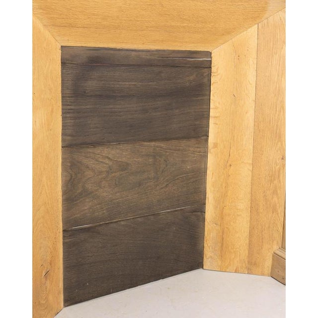 Wood French Massive Fireplace Mantel in Molded Oak, 1890 For Sale - Image 7 of 15