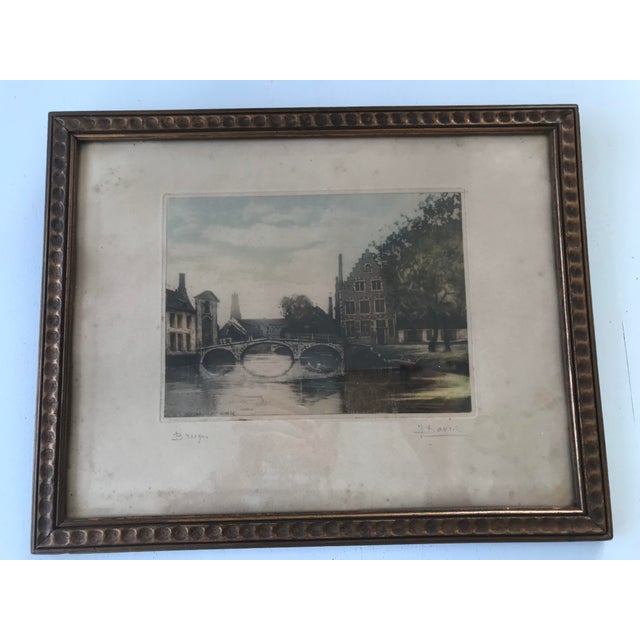 Rustic Landscapes, 19th Century, Prints, Framed, Set of 2 For Sale - Image 3 of 18