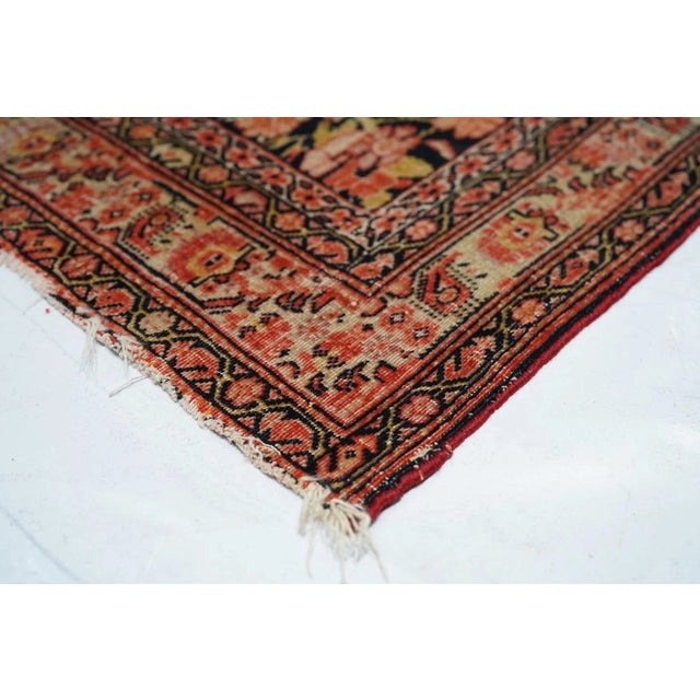 Antique Farahan Rug 3'11'' X 6'3'' For Sale In New York - Image 6 of 11