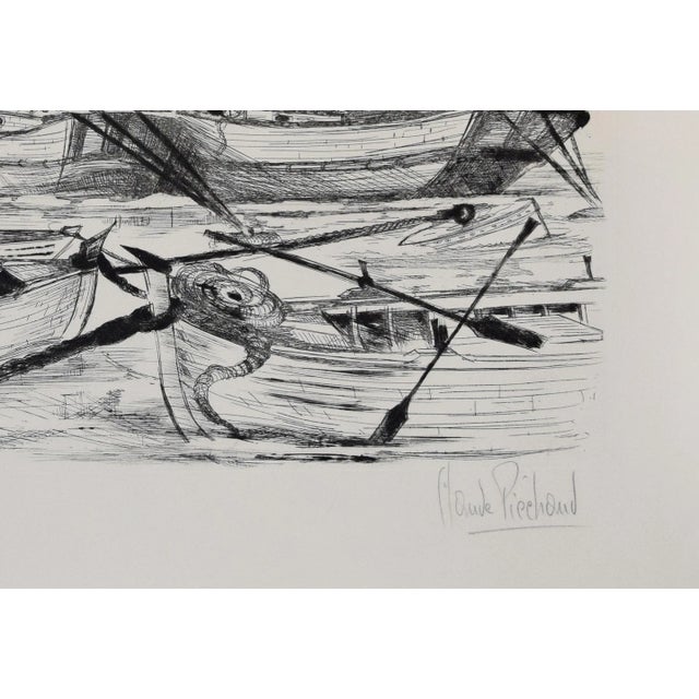 Port de Pêche is an original artwork realized by the French artist Claude Piechaud in the second half of the XX Century....