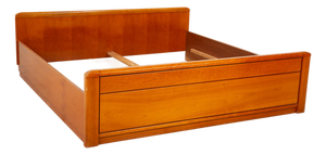 Brown Wooden Bed from Hülsta