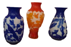 Glass Vases, Beijing, Set of 3