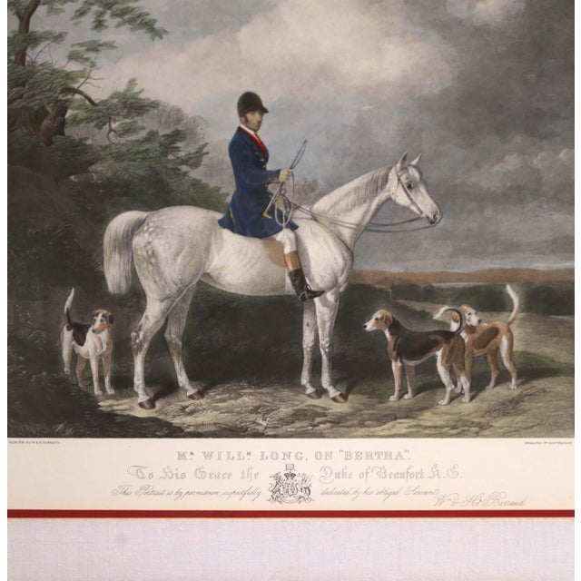 English 19th Century English Fox Hunting Engraving After W. & H. Barraud in Wood Frame For Sale - Image 3 of 13
