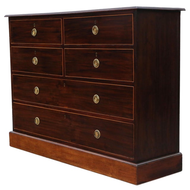 Antique Inlaid Mahogany Chest of Drawers from Mawer & Stephenson, 1800s For Sale - Image 12 of 12