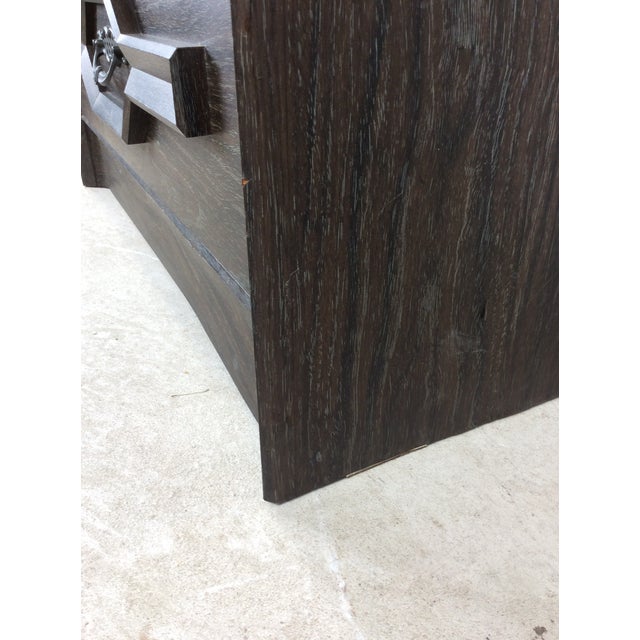 Mid Century Modern Four Drawer Highboy Dresser With Black Stained Finish For Sale - Image 11 of 17