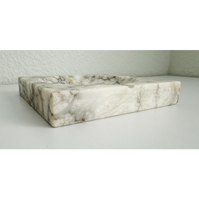 Alabaster Large Italian Alabaster Ashtray Catchall For Sale - Image 8 of 10