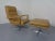 Metal Set of Leather Swivel Easy Chair and Ottoman, 1970s For Sale - Image 7 of 18