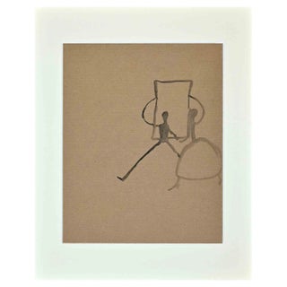Unknown, Figure, Original Drawing, Mid-20th Century For Sale