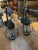 Large Metal Tole and Glass Wall Mounted Lanterns -A Pair For Sale - Image 13 of 13