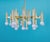 16-light brass chandelier in the style of sciolari. Made with brass, best of the 1960s. High quality and in very good...