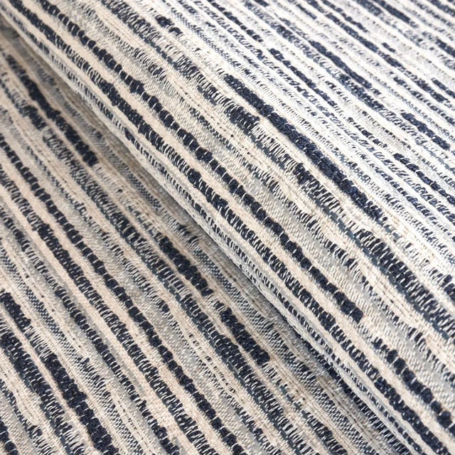 Schumacher Sample - Schumacher Tomori Indoor/Outdoor Fabric in Steel For Sale - Image 4 of 4