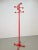 Red Postmodern Red Stained Beech Coat Rack with Balls, Italy, 1970s For Sale - Image 8 of 9