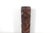 Indigenous Maori wood sculpture with Abalone shell eyes. Folk art from New Zealand. Marked on the back: Carved in Rotorua...