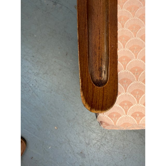 Set of Six Mid-Century Upholstered Walnut Dining Chairs by Thomasville For Sale - Image 15 of 17