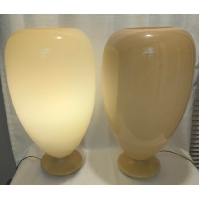 Early 21st Century 2000s Polish Balloon Glass Lamps by Global Views - A Pair For Sale - Image 5 of 12