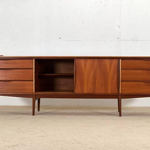 Brown Mid-Century Modern Danish Teak Sideboard For Sale - Image 8 of 12